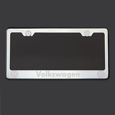 8k Polish Mirror Stainless Steel Fit Vw Laser Etched License Plate Frame