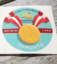 1992 Ducks Unlimited 55th Annual Convention Toronto Canada Vintage 3 Sticker