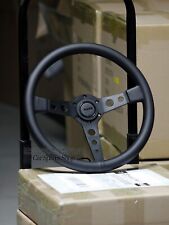 Momo Prototipo P5 Black Edition 350mm 14 Genuine Leather Sport Steering Wheel