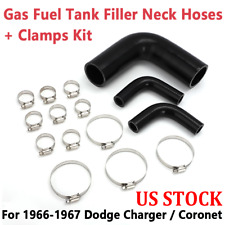 Us For Dodge Charger Coronet Gas Fuel Tank Filler Neck Hoses Clamps Kit 66-67