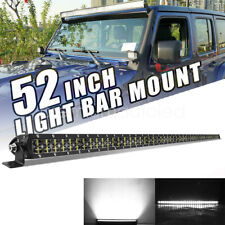 Dual Row Roof 52 Combo Beam Led Work Light Bar For Jeep Wrangler Jk Tj Yj Cj Jl