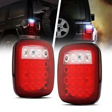 2 X Led Tail Lights Brake Reverse Stop Turn Signal For Jeep Semi Truck Trailer