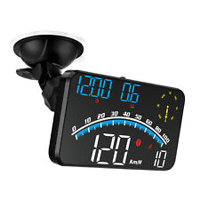 Universal Car Digital Gps Speedometer Hud Head Up Display Mph Overspeed Alarm Us