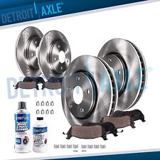 Front Rear Disc Rotors Brake Pads For 2011 2012 - 2014 Ford Edge Lincoln Mkx