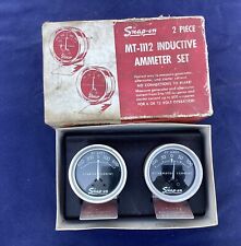 Vintage Auto Tool Snap-on Mt-1112 Inductive Ammeter Set W Box