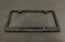 1x Black Hybrid 3d Emblem Black Stainless License Plate Frame Rust Frees.caps