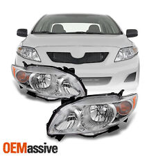Fits 09-10 Toyota Corolla Base Le Xle Leftright Headlights Light Lamps