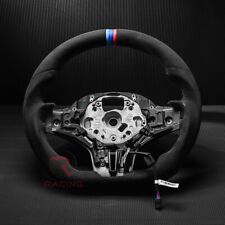 Real Alcantara Leather Customized Sport Steering Wheel For Bmw G30 530 Wheated