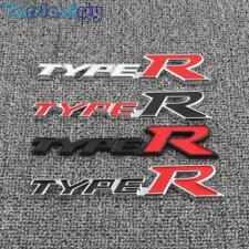 Type R Typer Trunk Fender Emblem Badge Sticker For Rdx Tlx Accord Civic Cr-v Hrv