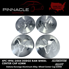4pc 1996-2004 Dodge Ram Dakota Durango Aluminum Alloy Wheel Center Cap 63mm