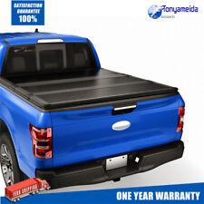 Tri-fold 6.5ft Truck Hard Tonneau Cover For Ford F-150 2015-2024 Long Bed On Top