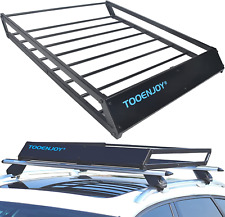 Roof Rack Cargo Basket 43x 35x 4.7 Anti-rust Rooftop Cargo Carrier With