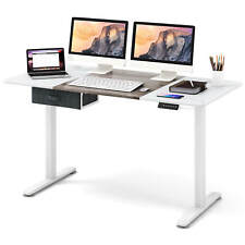 Electric Standing Desk Wmemory Preset Controller 2 Cable Management Holes Gray
