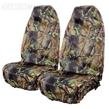 2pcs Camouflage Car Seat Cover Front Set Waterproof Universal Fit High Back Seat