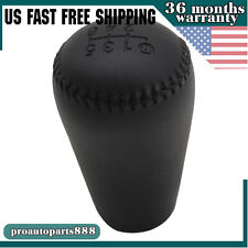 New 6 Speed Leather Gear Shift Knob Black For Toyota Tacoma 2005-2015