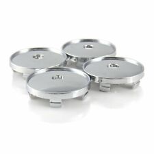 Universal 4x 58mm Silver Chrome Abs Wheel Rims Center Hub Caps Diy Directly Fit
