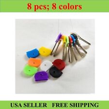 8 Pcs Key Cap Tags Label Id Silicone Coding Color Key Identifier Cover 8 Colors