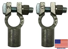 Positive Negative 10 Awg Straight Barrel Top Post Battery Terminal Cable Ends