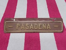 Vintage Pasadena California License Plate Topper
