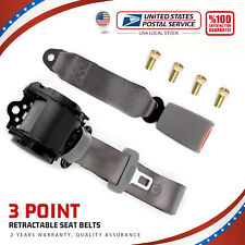 1 Set Universal New Adjustable Extension Belt Car Safety Belt Buckle Ends Gray