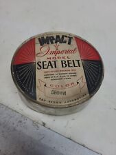 Vintage Ray Brown Automotive Impact Model Imperial Lap Seat Belt - Brown