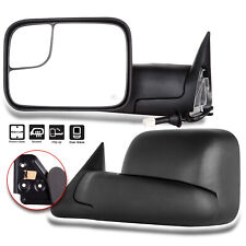 For 1998-2001 Dodge Ram 1500 2500 3500 Power Heated Manual Flip Up Tow Mirrors