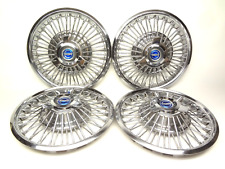 Ford Mustang 4 Wire Spinner 14 Hub Caps 1965 1966 1967 Galaxie Fairlane Falcon