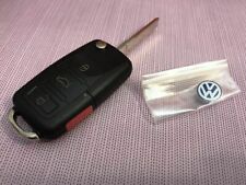 Volkswagen Flip Key Fob Shell Replacement Case Kit Jetta Beetle Passat Vw New