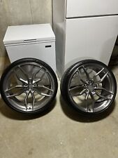 22 Anrky Wheels And Tire Staggered Set New Condition5120teslabmwcadillac