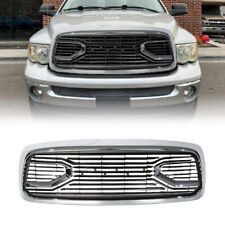 Front Chrome Grille Grill Wletters Fit For 2002-2005 Dodge Ram 1500 2500 3500