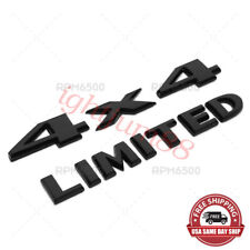 For Jeep Gloss Black 4x4 Limited Liftgate Emblem Nameplate Badge Mopar Sport