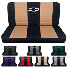 Truck Seat Covers Fits 1961-1987 Chevy Ck 10-20 Front Bench With Design