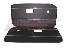 New Pair Of Black Door Panels With Chrome Strip For Mgb 1970-76 Uk Made Dp126a