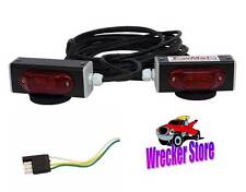 Towmate Wired Magnetic Led Lights W 4 Pin Flat Plug - Wrecker Tow Truck Towing