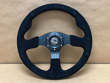 Sale Nrg Steering Wheel 320mm Race Sport Black Suede X Black Stitching