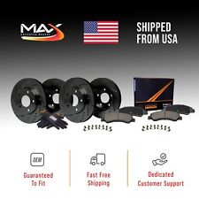 Front Rear Max Brakes Elite Xds Rotors With Carbon Ceramic Pads Kt090583