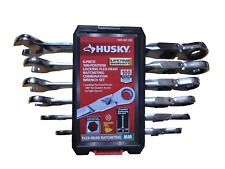 Husky 100-position Chrome Flex Lock Ratcheting Mm Combination Wrench Set 6pc L