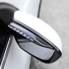 Carbon Fiber Black Rear View Side Mirror Visor Shade Rain Guard Car Accessories