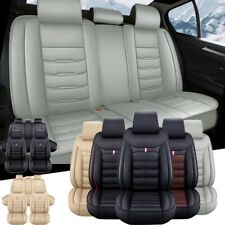 For Dodge Charger Challenger Leather Full Set Car Seat Cover Front Rear Cushion