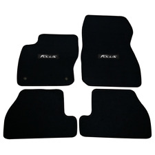 For 11-15 Ford Focus Front Rear Floor Mats Black Nylon Non-slip Carpets W Emble