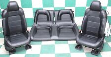 -bag 19 Mustang Coupe Black Heat Cool Leather Power Buckets Backseat Seat Set