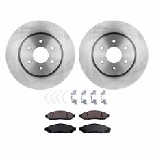 Front Brake Disc And Pad Kit For 2005-2020 Nissan Frontier Plain Surface Ceramic