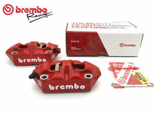 Brembo Racing M4 Monoblock Radial Brake Calipers Kit 100mmred Logo White