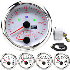 5 Gauge Set Gps Speedometer With Tachometer 120mph With Turn Signal High Beam