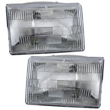 Headlights Headlamps Left Right Pair Set For 93-98 Jeep Grand Cherokee