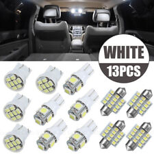 13x Car Interior Parts Led Lights Kit For Dome License Plate Lamp Bulb White
