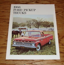 1966 Ford Pickup Truck Sales Brochure 66 F-100 F-250