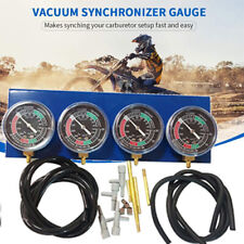 Motorcycle Fuel Vacuum Carburetor Synchronizer Tool 4 Carb Sync Gauge A1t4