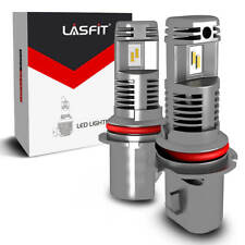 Lasfit 9007 Hb5 Led Headlight Bulbs High Low Beam 6000k White Fanless Bright 2x