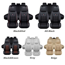 For Toyota Car Seat Cover 5-seat Full Set Deluxe Leather Front Rear Protectors